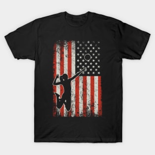 USA FLag Volleyball Player T-Shirt